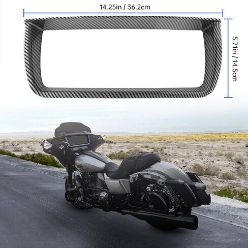 غطاء داخلي للوحات العدادات مزود بغطاء لقياس السرعة ومقياس السرعة متوافق مع ملحقات Street Glide 2024 FLHX FLHXSE، Harley CVO Street Glide ST Street Glide 2024، ألياف الكربون in Saudi Arabia