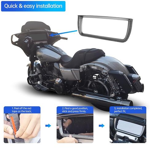 غطاء داخلي للوحات العدادات مزود بغطاء لقياس السرعة ومقياس السرعة متوافق مع ملحقات Street Glide 2024 FLHX FLHXSE، Harley CVO Street Glide ST Street Glide 2024، ألياف الكربون in Saudi Arabia