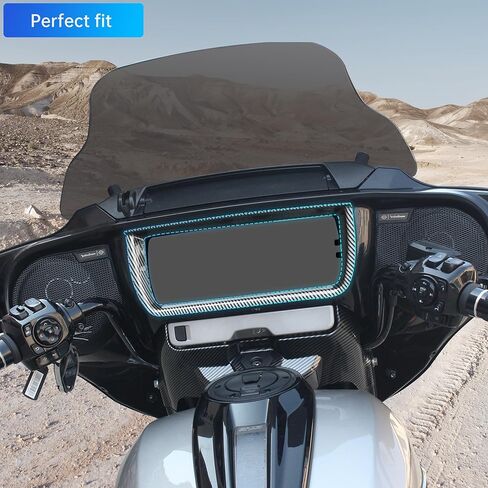 غطاء داخلي للوحات العدادات مزود بغطاء لقياس السرعة ومقياس السرعة متوافق مع ملحقات Street Glide 2024 FLHX FLHXSE، Harley CVO Street Glide ST Street Glide 2024، ألياف الكربون in Saudi Arabia