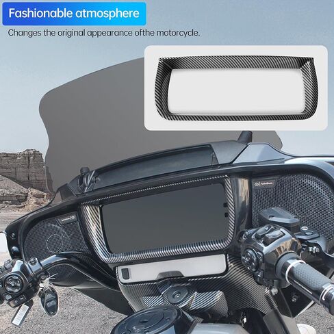 غطاء داخلي للوحات العدادات مزود بغطاء لقياس السرعة ومقياس السرعة متوافق مع ملحقات Street Glide 2024 FLHX FLHXSE، Harley CVO Street Glide ST Street Glide 2024، ألياف الكربون in Saudi Arabia