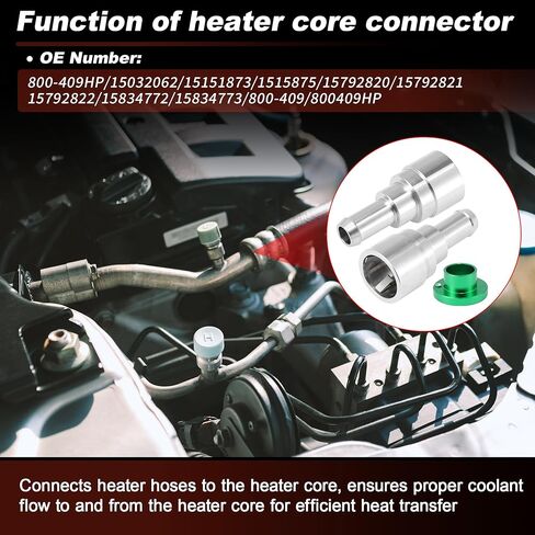 موصل خرطوم سخان HVAC 800-409HP أنبوب 3/4 بوصة وخرطوم 5/8 بوصة لسيارة شيفروليه لجي إم سي لفورد لكاديلاك لهامر لينكولن لأولدزموبيل لبونتياك لبويك 15032062 in Kuwait