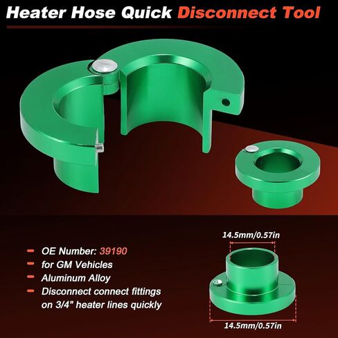 موصل خرطوم سخان HVAC 800-409HP أنبوب 3/4 بوصة وخرطوم 5/8 بوصة لسيارة شيفروليه لجي إم سي لفورد لكاديلاك لهامر لينكولن لأولدزموبيل لبونتياك لبويك 15032062 in Kuwait