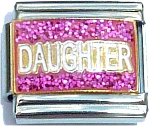 NewCharms Daughter Pink Italian Charm in Saudi Arabia
