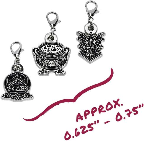 ConQuest Journals A Court of Thorns and Roses Bookish Charger Port Charms 3-Pack, 3 USB-C & 3 Lightning-Compatible Dust Plugs, Phones, Tablets & E-Readers, Officially Licensed Sarah J. Maas Collection in Saudi Arabia