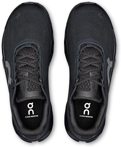 On Men's Cloudmonster 1 Sneakers, Black/Black, 10.5 Medium US in Saudi Arabia