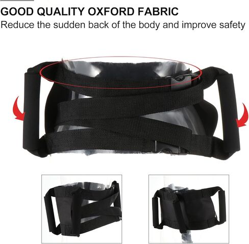Motorcycle Adjustable Waist Protective Belt for Adults, Black Riding Kidney Protection Strap for Motorbike Passengers and Riders in Saudi Arabia