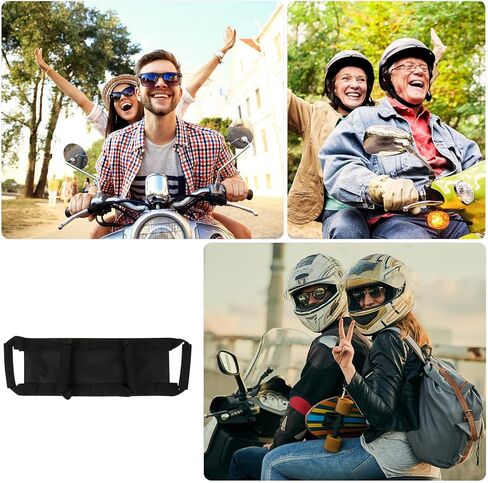 Motorcycle Adjustable Waist Protective Belt for Adults, Black Riding Kidney Protection Strap for Motorbike Passengers and Riders in Saudi Arabia