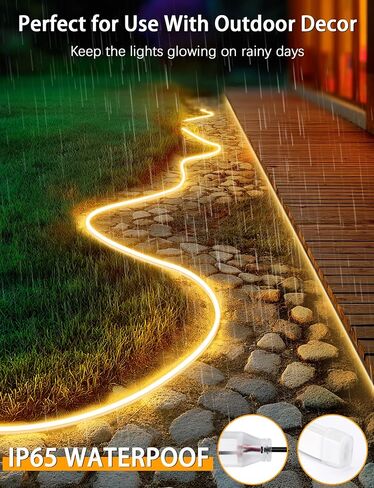 أضواء حبل نيون من لامومو بطول 65.6 قدم، مصابيح LED بيضاء دافئة مقاومة للماء، مصابيح LED مرنة 3000 كلفن من السيليكون قابلة للقطع 24 فولت لغرفة النوم، في الهواء الطلق، داخلي، مطبخ، تصميم DIY، خزانة in Kuwait