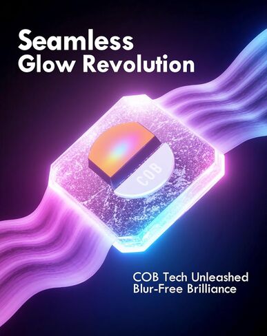 Shine Decor COB RGB+IC LED ضوء حبل نيون، ضوء حبل متغير اللون 24 فولت متوافق مع Alexa، Google Assistant، شريط ضوء نيون مقاوم للماء مع جهاز تحكم عن بعد لحفلة غرفة النوم، 13 × 6 مم، 16.4 قدم in Kuwait
