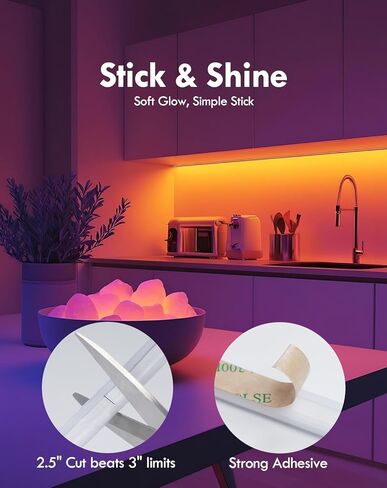 Shine Decor COB RGB+IC LED ضوء حبل نيون، ضوء حبل متغير اللون 24 فولت متوافق مع Alexa، Google Assistant، شريط ضوء نيون مقاوم للماء مع جهاز تحكم عن بعد لحفلة غرفة النوم، 13 × 6 مم، 16.4 قدم in Kuwait