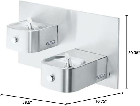 Elkay EDFP217C Fountain, 20.38 x 18.75 x 38.50 inches, Stainless Steel in Saudi Arabia