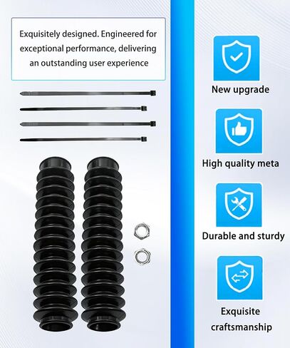 Tow Bar Rubber Boots Replacement Kit BX88384 Compatible with Avail, Aventa Ii, Allure, Aventa Lx, Aladdin, Alpha and Acclaim Tow Bars in Kuwait