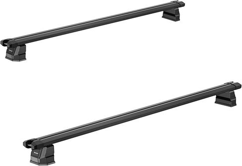 Full-Size Pickup Aluminum Crossbars, Mounted on Bestwyll B-Style Retractable Truck Bed Cover, Compatible with Bike Carriers, Shelves, and Truck Toolboxes (B-Style Exclusive Crossbars) in Saudi Arabia