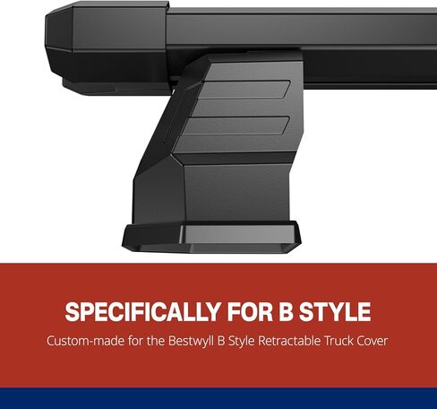 Full-Size Pickup Aluminum Crossbars, Mounted on Bestwyll B-Style Retractable Truck Bed Cover, Compatible with Bike Carriers, Shelves, and Truck Toolboxes (B-Style Exclusive Crossbars) in Saudi Arabia