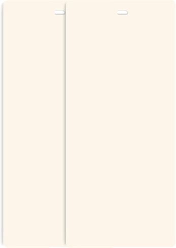 شريحة بديلة للمكفوفين العمودية من مادة PVC PVC مقاس 82 1/2 × 3 1/2 (2 PK، عاجي) in Kuwait