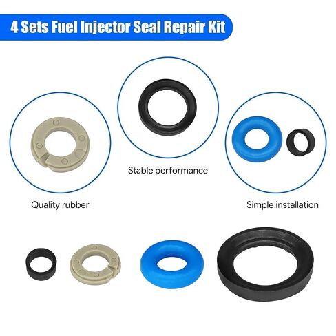 4 Sets Fuel Injector Seal Repair O-Ring Kit Fit for Hyundai Sonata 2.4L 2015 2016 2017 for Kia Sorento 2.4L 2016 2017 2018 Replace# 353102GGA0 35310-2GGA0 35310-2GGA1 in Saudi Arabia