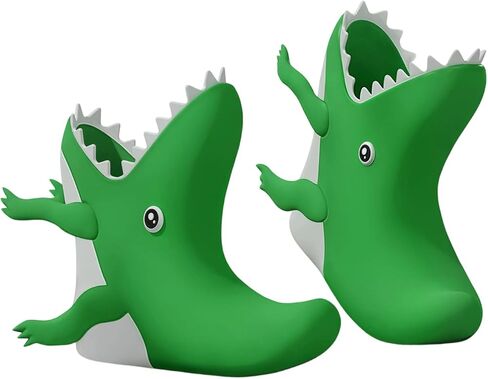 Rain Boots Kids Toddler for Girls & Boys Animal Dinosaur Crocodile Alligator Lightweight Little Kids Waterproof Rain Boots Size 10 with Non-Slip Outsole for Rain Water Snow and Winter in Saudi Arabia