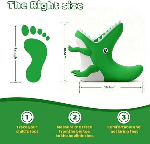 Rain Boots Kids Toddler for Girls & Boys Animal Dinosaur Crocodile Alligator Lightweight Little Kids Waterproof Rain Boots Size 10 with Non-Slip Outsole for Rain Water Snow and Winter in Saudi Arabia