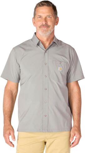 Carhartt Men's Force Sun Defender Relaxed Fit Lightweight Short-Sleeve Shirt in Saudi Arabia
