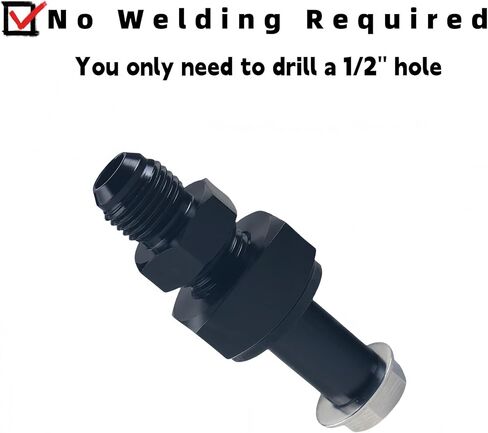 JGR الألومنيوم 6AN العالمي خزان الوقود خط العودة المناسب Bung Kit 9/16 "-18 إلى 6AN المناسب in Saudi Arabia