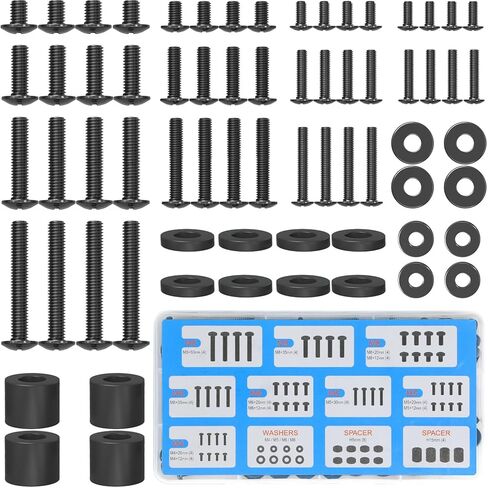 مجموعة أدوات تركيب التلفاز العالمي من MOUNTUP تناسب معظم أجهزة تلفاز إل سي دي أوليد 4K، تتضمن براغي التلفاز M4 M5 M6 M8 ، فواصل ، غسالات ومرساة حائط الخرسانة لتركيب التلفاز/الشاشات حتى 80 بوصة، MU0041 in Kuwait