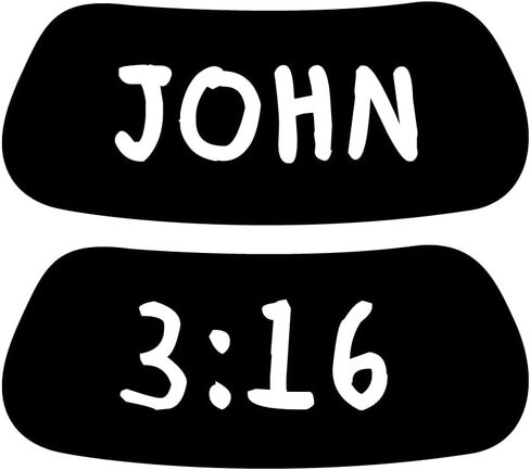 EyeBlack Romans 1:16 الإيمان بلا خجل تحت العين ملصق أسود | أعلن بجرأة عن يسوع، التوعية الكنسية، الإرساليات الإنجيلية، مهرجانات التسبيح - أبيض وأسود وجريء | 12 زوجًا/24 شريطًا in Kuwait