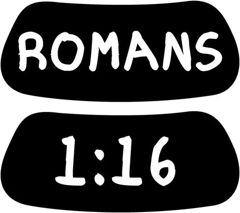 EyeBlack Romans 1:16 الإيمان بلا خجل تحت العين ملصق أسود | أعلن بجرأة عن يسوع، التوعية الكنسية، الإرساليات الإنجيلية، مهرجانات التسبيح - أبيض وأسود وجريء | 12 زوجًا/24 شريطًا in Kuwait