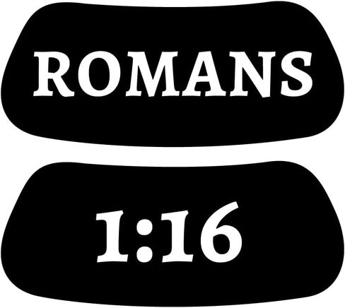 EyeBlack Romans 1:16 الإيمان بلا خجل تحت العين ملصق أسود | أعلن بجرأة عن يسوع، التوعية الكنسية، الإرساليات الإنجيلية، مهرجانات التسبيح - أبيض وأسود وجريء | 12 زوجًا/24 شريطًا in Kuwait