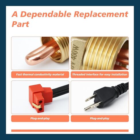 AR87167 Engine Block Coolant Heater Kit Compatible with John Deere 1025R 110 2210 2305 4210 445 X495 XUV for Gator 850D 855D 855M 865E Tractor, w/AR8767 Heater Element & AR87168 Cord in Saudi Arabia