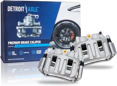 Detroit Axle - Front Brake Kit for 1999-2003 Ford F-150, 2002 Lincoln Blackwood, 2000 2001 Disc Brake Calipers Ceramic Brakes Pads w/Hardware Replacement in Saudi Arabia