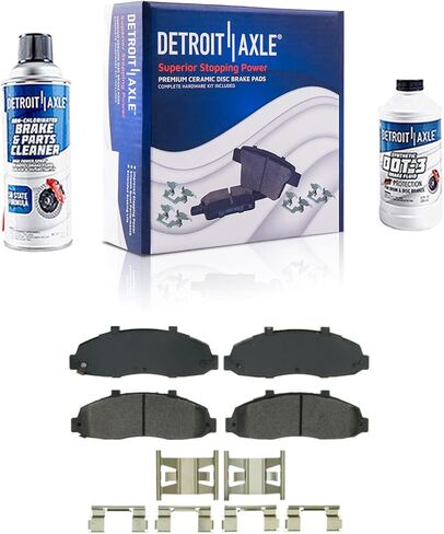 Detroit Axle - Front Brake Kit for 1999-2003 Ford F-150, 2002 Lincoln Blackwood, 2000 2001 Disc Brake Calipers Ceramic Brakes Pads w/Hardware Replacement in Saudi Arabia