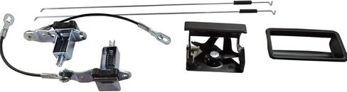 مجموعة مزلاج الباب الخلفي للبوابة الخلفية للسائق والراكب من الجانب الأيسر الأيمن من الصلب لـ GMC لـ C2500 1996-1998 لـ C3500 1988-1998 لـ K1500 1988-1998 لـ K2500 1988-1990 17007717، سهلة التركيب in Kuwait