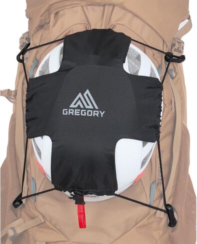 Gregory Packable Helmet Holder Unisex Hiking/Backpacking/Active Travel Helmet Holder, One Size Fits All, Obsidian Black in Saudi Arabia