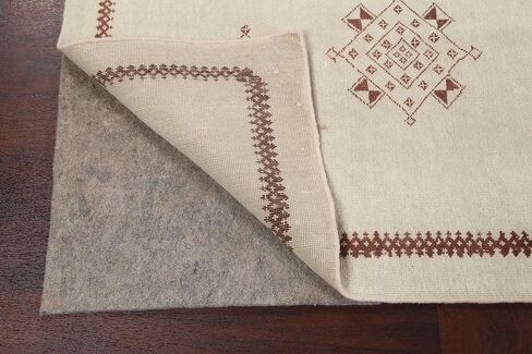 Rug Source Modern Collection 6x10 Modern Area Rug, Hand Knotted Beige & Ivories Geometric Rug, Oriental 100% Wool Carpet for Bedroom, Living Room, Dining Room in Kuwait