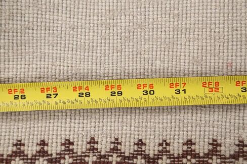 Rug Source Modern Collection 6x10 Modern Area Rug, Hand Knotted Beige & Ivories Geometric Rug, Oriental 100% Wool Carpet for Bedroom, Living Room, Dining Room in Kuwait