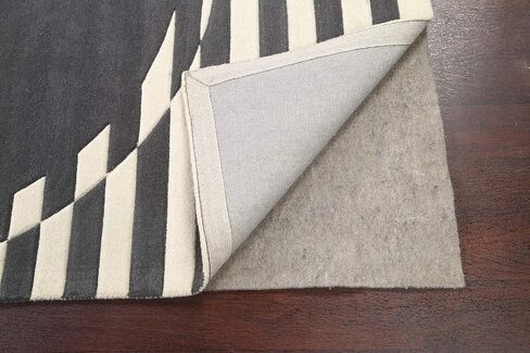 Rug Source Modern Collection 5x8 Modern Area Rug, Hand Tufted Greys & Charcoal Geometric Rug, Oriental 100% Wool Carpet for Bedroom, Living Room, Dining Room in Kuwait