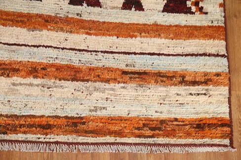 Rug Source Modern Collection 9x12 Area Rug, Hand Knotted Red Tribal Rug, Oriental 100% Wool Carpet for Bedroom, Living Room, Dining Room in Kuwait