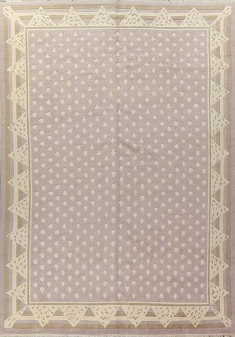 Rug Source Modern Collection Large Rugs (Palace Sized) Nepalese Area Rug, Hand Knotted Purples Transitional Rug, Oriental 100% Wool Carpet for Bedroom, Living Room, Dining Room in Kuwait