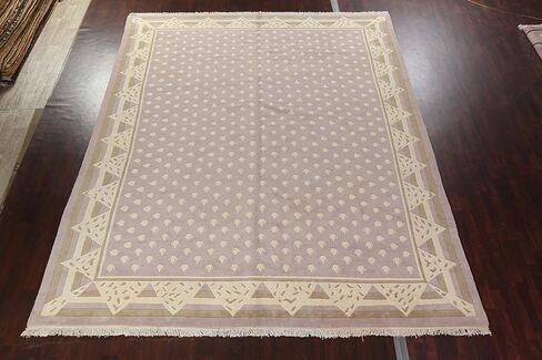 Rug Source Modern Collection Large Rugs (Palace Sized) Nepalese Area Rug, Hand Knotted Purples Transitional Rug, Oriental 100% Wool Carpet for Bedroom, Living Room, Dining Room in Kuwait