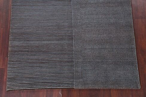 Rug Source Modern Collection 5x8 Nepalese Area Rug, Hand Knotted Black Contemporary Rug, Oriental 100% Wool Carpet for Bedroom, Living Room, Dining Room in Kuwait