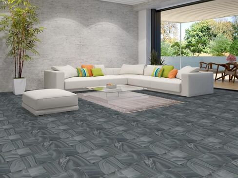 سجادة منطقة نيبالية مقاس 5 × 8 من مجموعة Rug Source الحديثة، سجادة ذات حواف رمادية وفحمية معقودة يدويًا، سجادة صوف شرقية 100% لغرفة النوم، وغرفة المعيشة، وغرفة الطعام in Kuwait