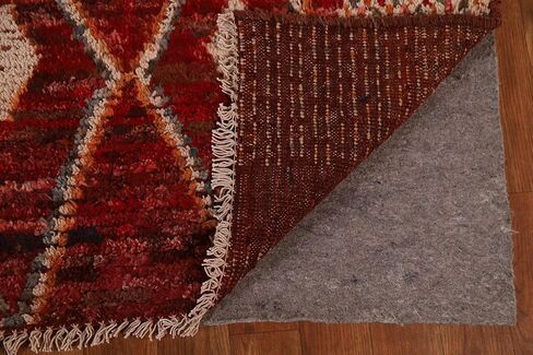 Rug Source Modern Collection 7x9 Area Rug, Hand Knotted Red Geometric Rug, Oriental 100% Wool Carpet for Bedroom, Living Room, Dining Room in Kuwait