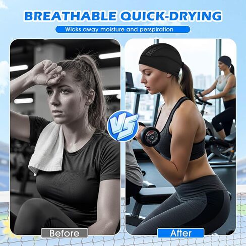 9 Pack Unisex Breathable Mesh Skull Cap, Lightweight Quick Dry Helmet Liner Beanie for Running, Cycling in Saudi Arabia
