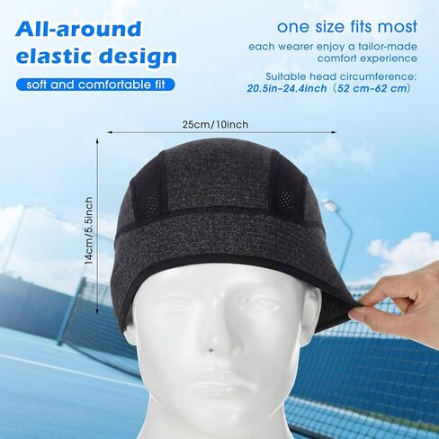 9 Pack Unisex Breathable Mesh Skull Cap, Lightweight Quick Dry Helmet Liner Beanie for Running, Cycling in Saudi Arabia