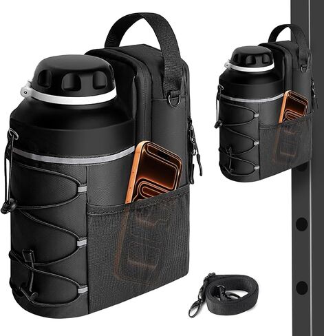 Magnetic Gym Bag for Men and Women, Sling Bottle with Magnetic Attachment, Water Bottle Holder, Gym Pouch, Crossbody Bag for Travel, Work, Sports, Fitness in Saudi Arabia