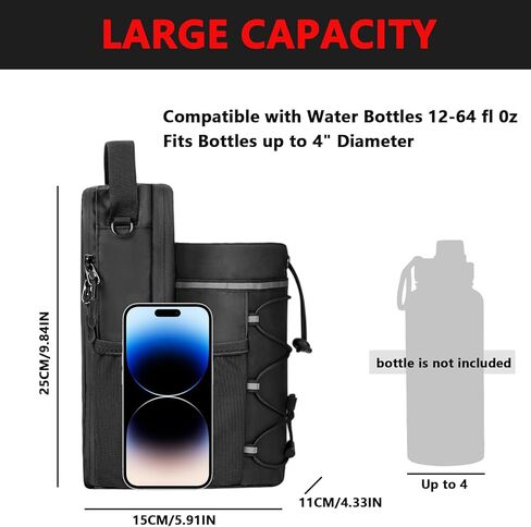 Magnetic Gym Bag for Men and Women, Sling Bottle with Magnetic Attachment, Water Bottle Holder, Gym Pouch, Crossbody Bag for Travel, Work, Sports, Fitness in Saudi Arabia