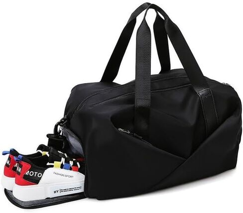 Gym Bag with Shoes Compartment and Wet Pocket Sports Waterproof Travel Duffel Bag for Men Women in Saudi Arabia