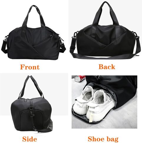 Gym Bag with Shoes Compartment and Wet Pocket Sports Waterproof Travel Duffel Bag for Men Women in Saudi Arabia
