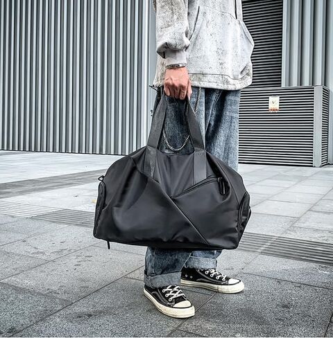 Gym Bag with Shoes Compartment and Wet Pocket Sports Waterproof Travel Duffel Bag for Men Women in Saudi Arabia