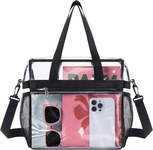 Clear Bag for Stadium Events Clear Tote Bag with Removable Strap Clear Stadium Bag for Sporting Festival Work in Saudi Arabia